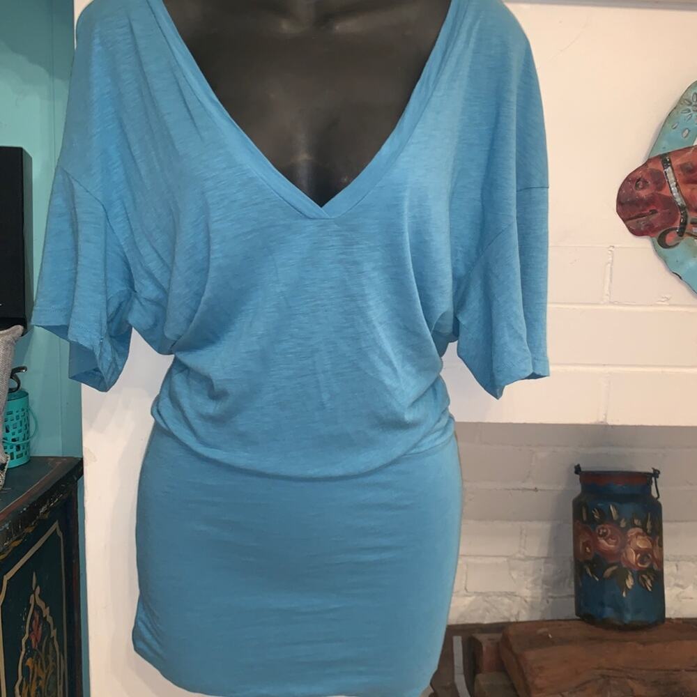 NEW BLUE LIFE AZURE KNIT BODYCON MINIDRESS XS
